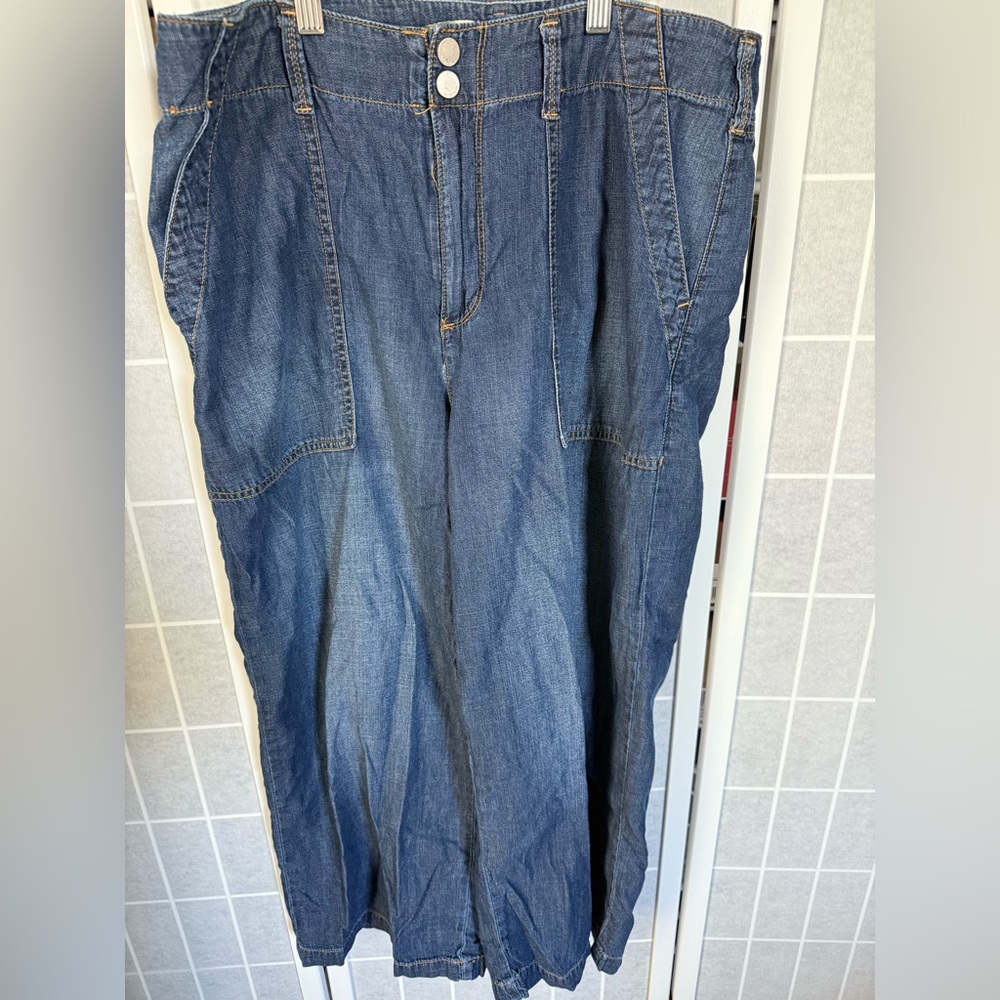 Seven7 Dark Blue Denim Jeans, Size 12.